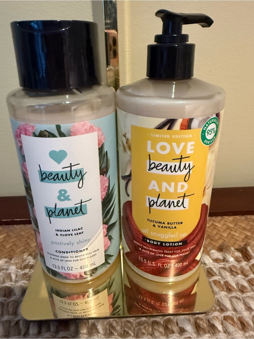 Beauty and Planet , Conditioner and Body Lotion. 2 Pieces - NWOT